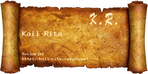 Kail Rita névjegykártya